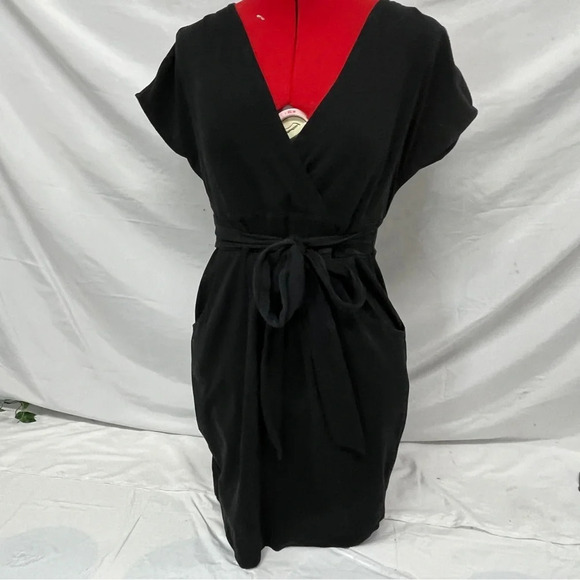 Pure Alfred sung midi black wasit belt dress - Picture 10 of 13